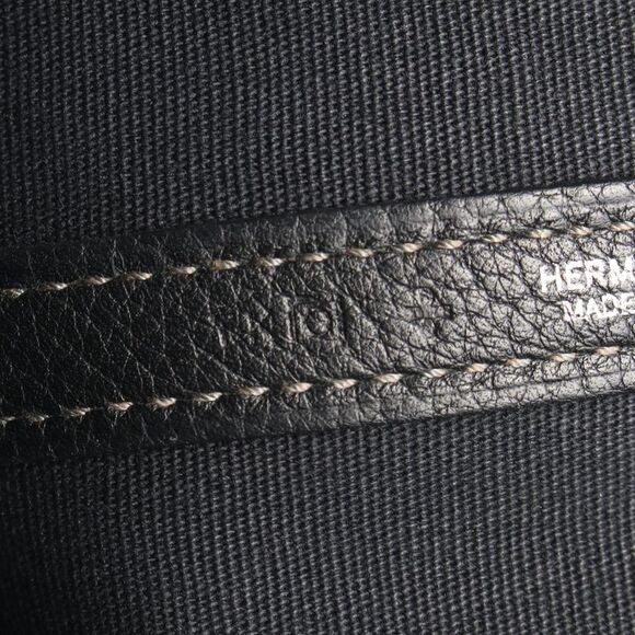 Hermes Garden Party TPM Canvas Leather Tote - Picture 7 of 8